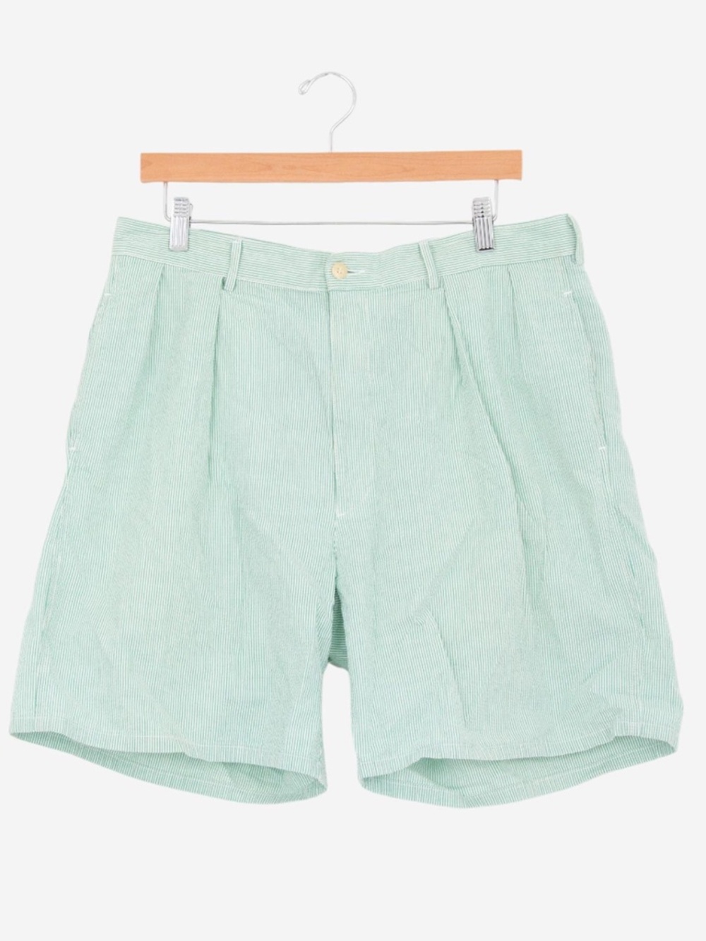 vintage 90s green and white polo ralph lauren pinstripe preppy golf shorts